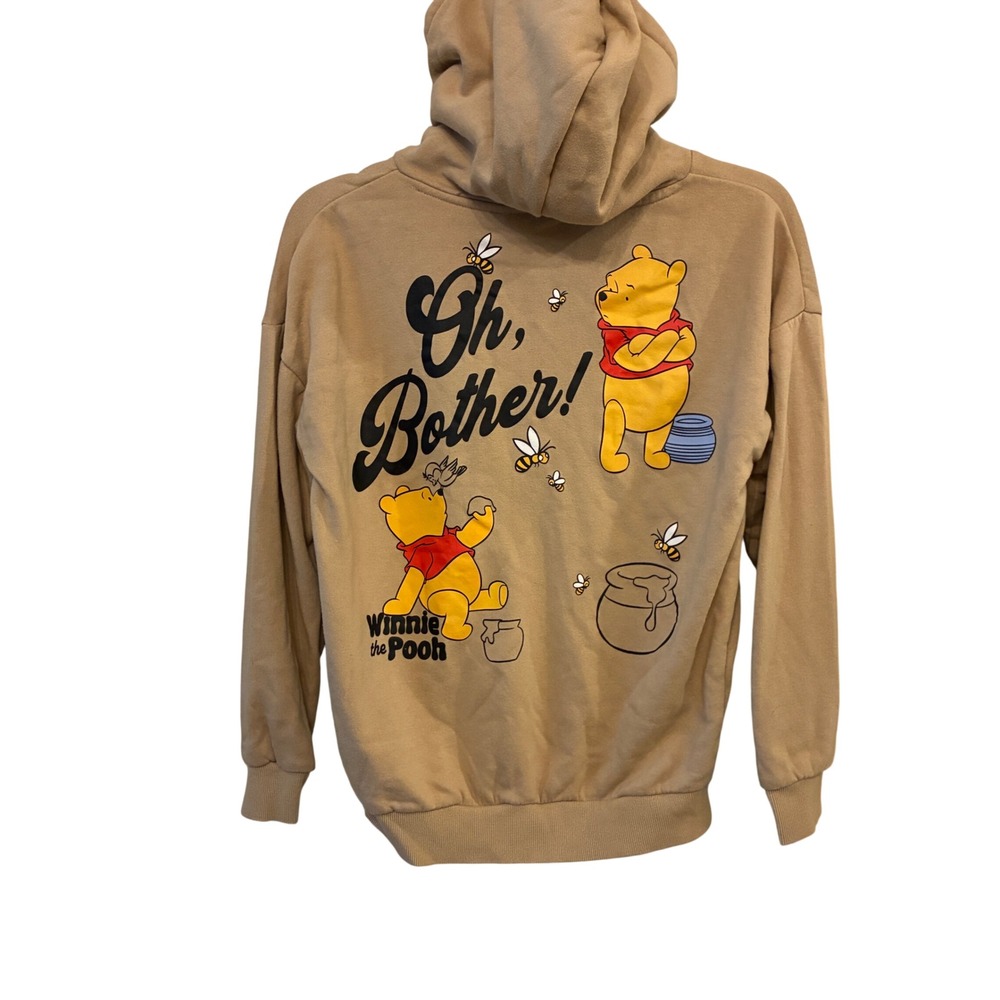 Disney Winnie the Pooh Hoodie XXS Tan Oh Bother Graphic Pullover Hoodie Skater